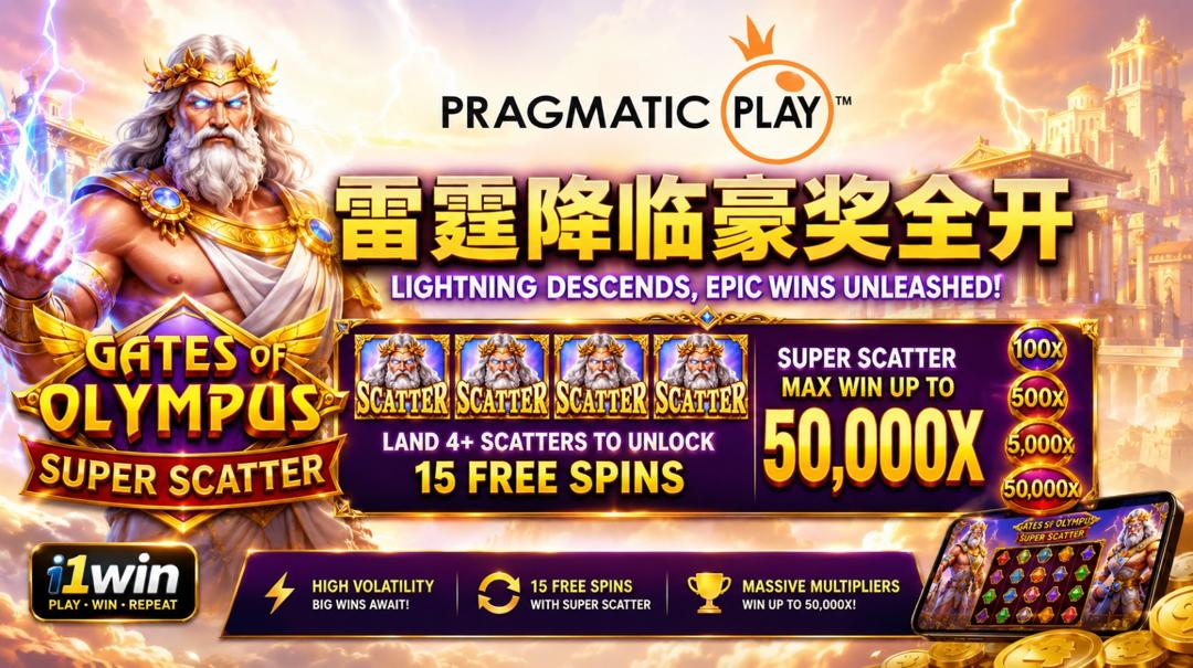 Pragmatic Play 雷霆降临豪奖全开 Gates of Olympus